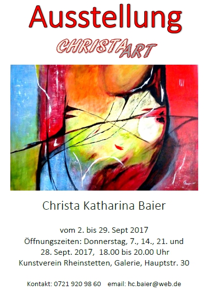 Ausstellung von Christa Katharina Baier beim Kunstverein Rheinstetten